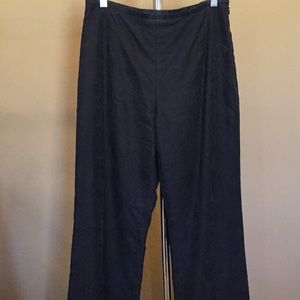 Ann Taylor Black Paisley cocktail pants